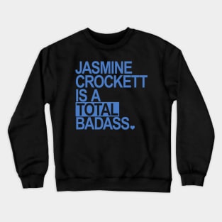 Jasmine Crockett is a total badass - blue box Crewneck Sweatshirt